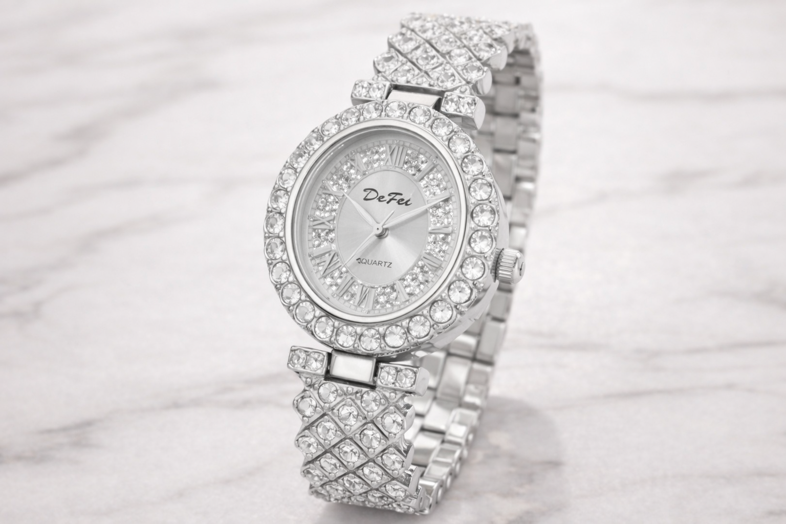 Velina Crystal Oval Bracelet Watch