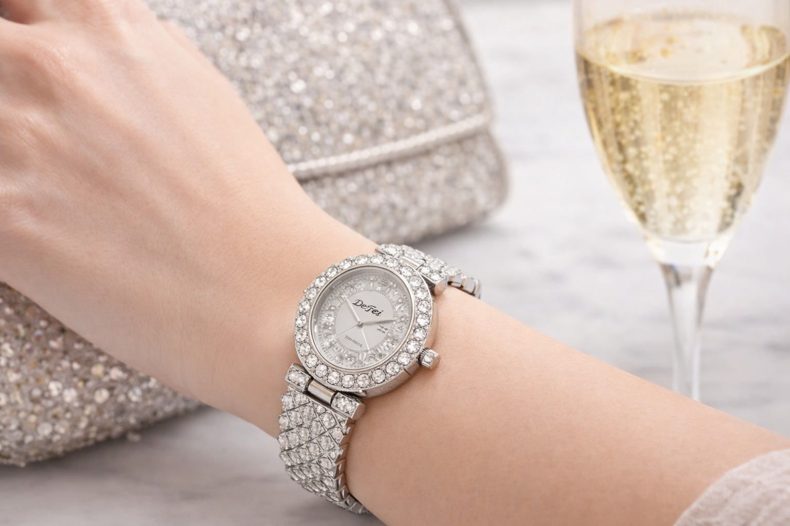 Velina Crystal Oval Bracelet Watch